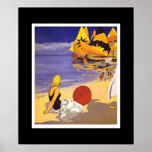 Affisch Vintage Art Italien Adriatiska havet 2