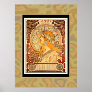 Affisch Vintage Art Plakat Mucha