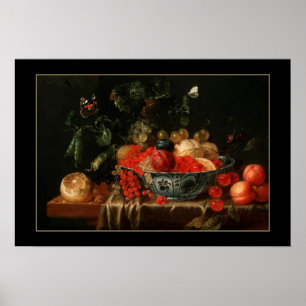 Affisch Vintage Art Still Life Fruktmålning 2