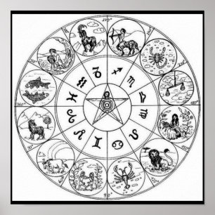 Affisch-Vintage astrologi/Divination-3 Poster