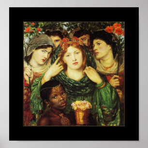 Affisch Vintage Dante Gabriel Rossetti The Beloved