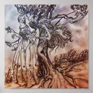 Affisch-Vintage Illustration-Rackham 11 Poster