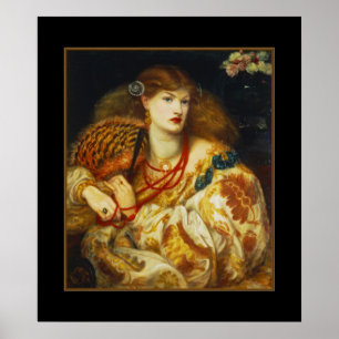 Affisch Vintage Monna 1866