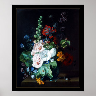 Affisch Vintagekonst Stilleben Blommor