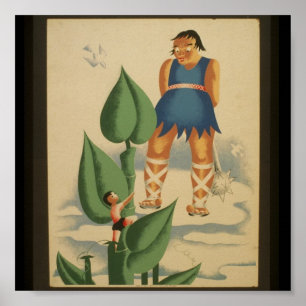 Affisch-WPA-Jack och beanstalken Poster