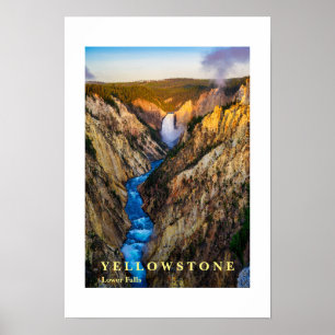 Affisch Yellowstone Falls