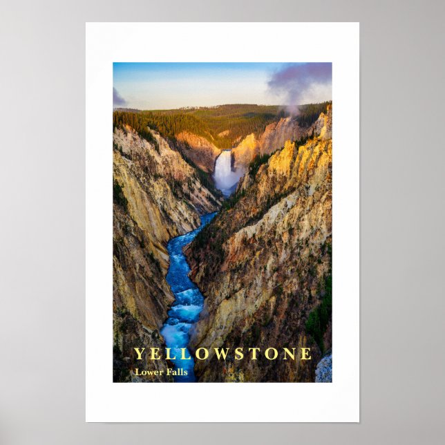 Affisch Yellowstone Falls (Framsidan)