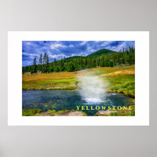 Affisch Yellowstone Thermal Hot Pot