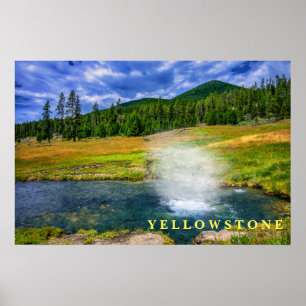 Affisch Yellowstone Thermal Hot Pot