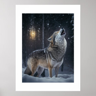 Affisch Yellowstone Varg