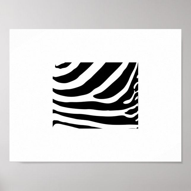 Affisch - Zebra ränder Abstrakt 2 (Framsidan)