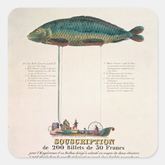 Affischadvertizing abonnemang fyrkantigt klistermärke (Framsida)