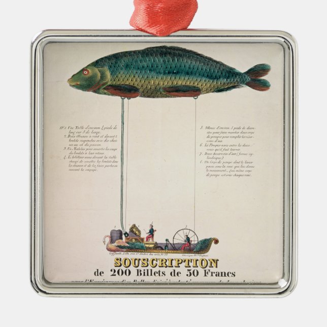 Affischadvertizing abonnemang julgransprydnad metall (Framsidan)