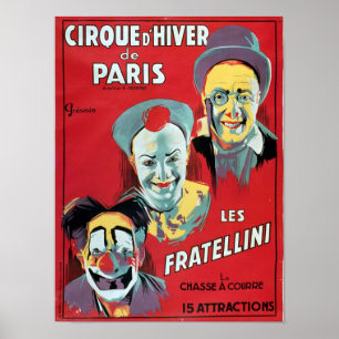 Affischadvertizing 'den Cirque d'Hiveren de Poster