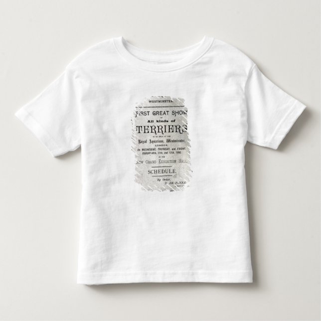 Affischadvertizing den förbundna Terrierklubben T-shirt (Framsida)