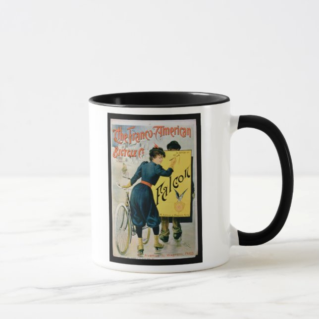 Affischadvertizing 'denAmerikan cykeln Co Mugg (Höger)