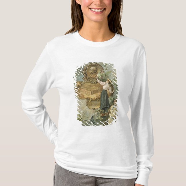 Affischadvertizing Fahrraden Werke Bismarck T-shirt (Framsida)