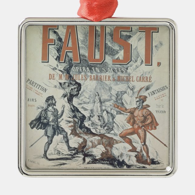 Affischadvertizing 'Faust Julgransprydnad Metall (Framsidan)