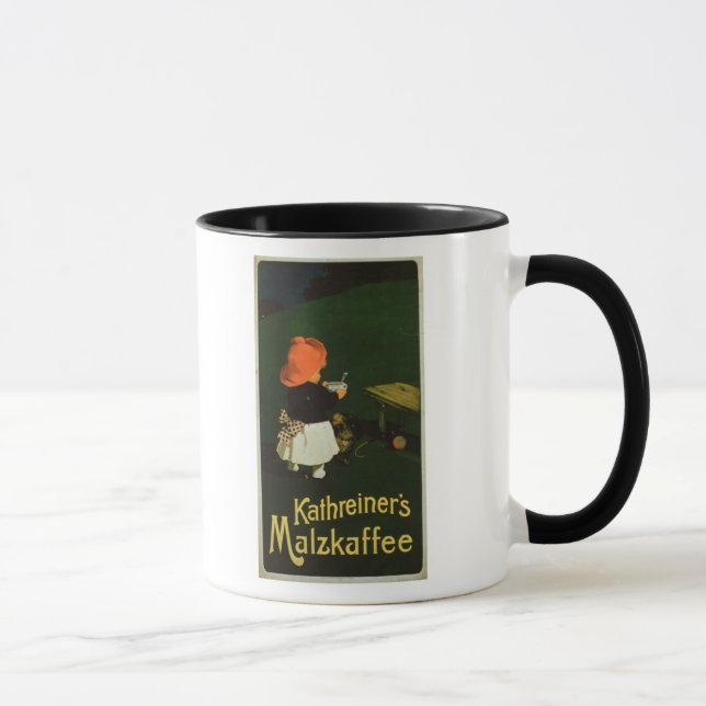 Affischadvertizing för 'Kathreiners Malt Coffee Mugg (Höger)