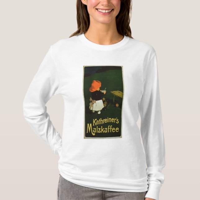 Affischadvertizing för 'Kathreiners Malt Coffee T Shirt (Framsida)