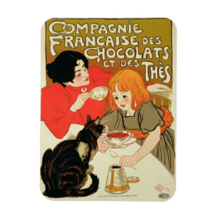 Affischadvertizing Fransken Företag av choklad Magnet