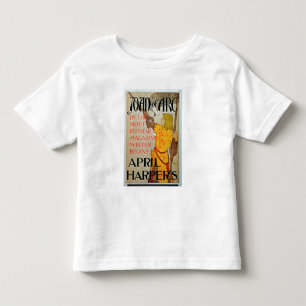 Affischadvertizing "Joan av bågen" i den April T-shirt