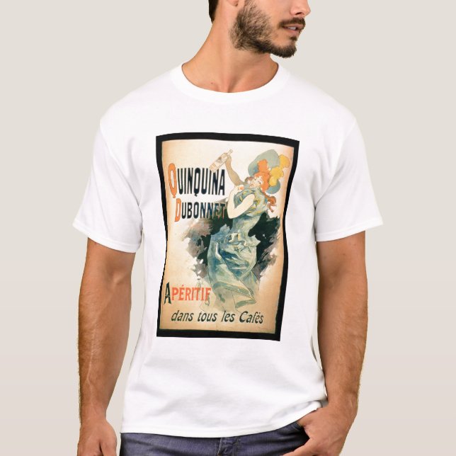Affischadvertizing "Quinquina" vid Dubonnet (färg Tee Shirt (Framsida)