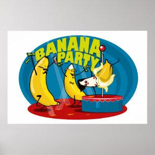 Affischbananparty Poster