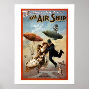 Affischen för Airshipvintageteater Poster