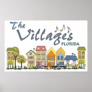 Affischen för byflorida gemenskap poster