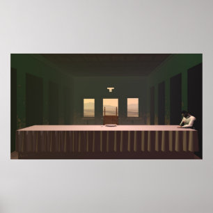 Affischen för Pre-jumbo kvällsmåltryck Poster