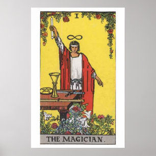 Affischen för trollkarlTarot kort Poster
