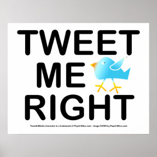 Affischen konst - Tweet jag rätt Poster