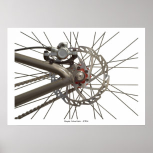 Affischen med cykeln rullar navet poster