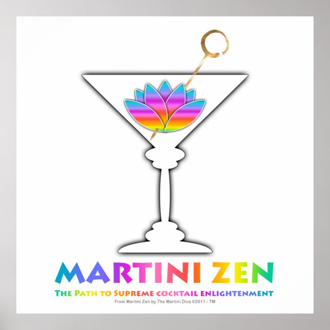 Affischen Vägen till Cocktailupplysning, Tryck (Framsidan)