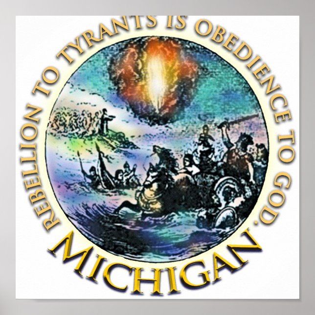 Affischer för Michigan Teaparty (Framsidan)