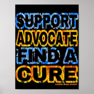 AFFISCHER… RSD/CRPS - orange & blått Poster