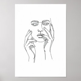 Affischer Svart och Vitt Minimalistisk Linje