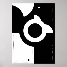 Affischer Svart och Vitt Modern Abstrakt