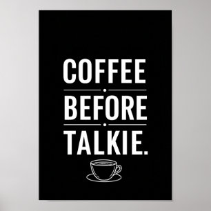 Affischer Svart och Vitt Roligt Citat Tryck