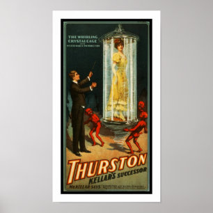Affischer Teater Vintage Thurston Magican