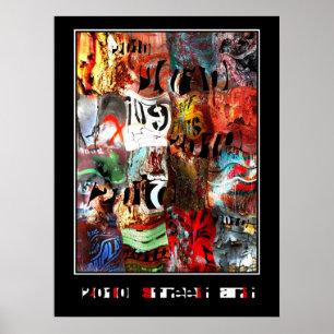 Affischer Zizzago Street Art Abstrakt Urban Grunge