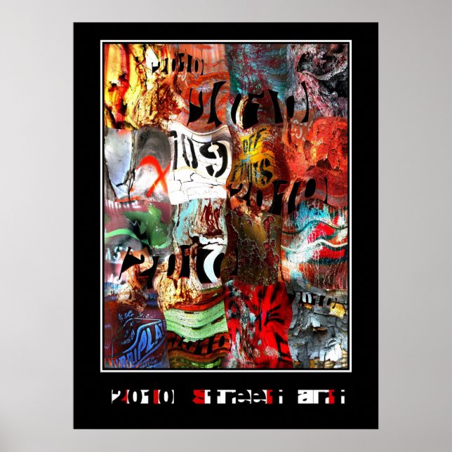 Affischer Zizzago Street Art Abstrakt Urban Grunge (Framsidan)