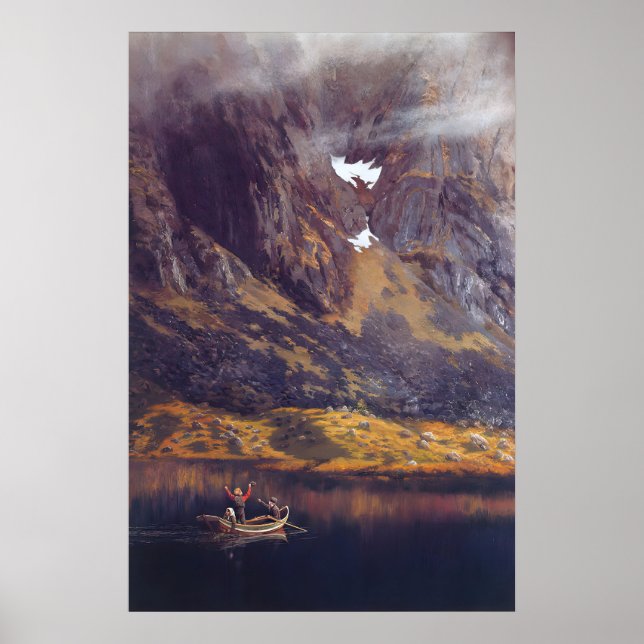 Affischmålning av Theodor Kittelsen Echo Poster (Framsidan)