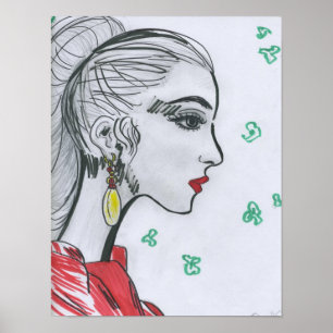 Affischtidskriften täcker illustrationen poster