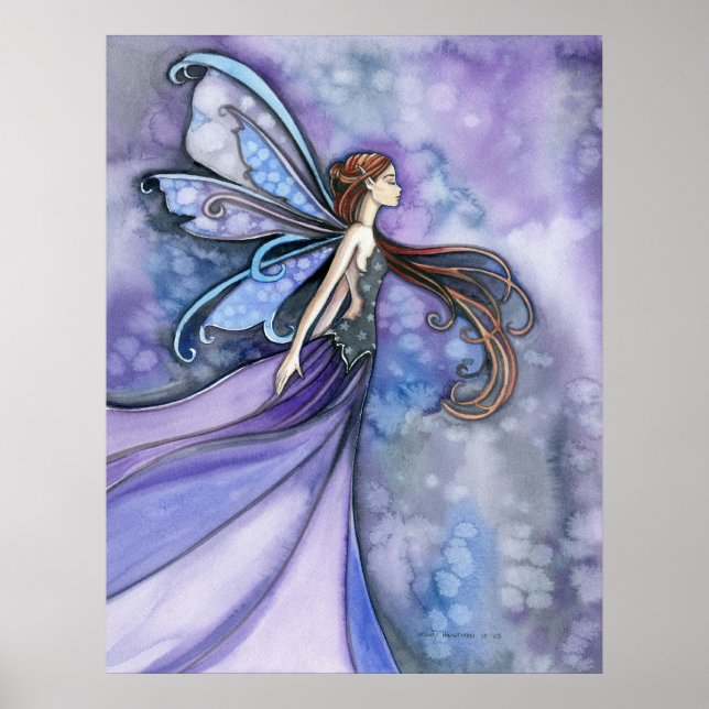Affischtryck av Northern Wind Fairy av Molly Harri Poster (Framsidan)