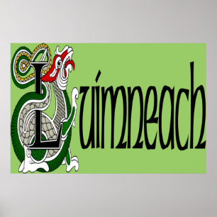 Affischtryck för Limerick (Gaelic) Poster