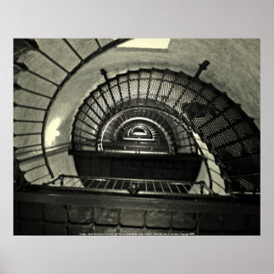 AffischVertigo - Sprial trappuppgång i Curri… Poster