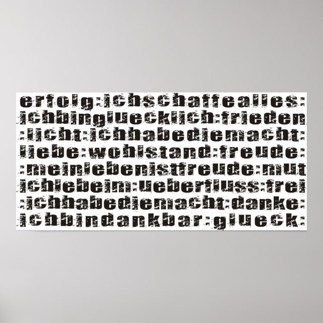 Affitmationen Poster (Framsidan)