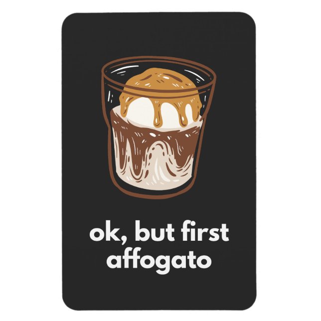 Affogato Älskare Magnet (Vertikal)